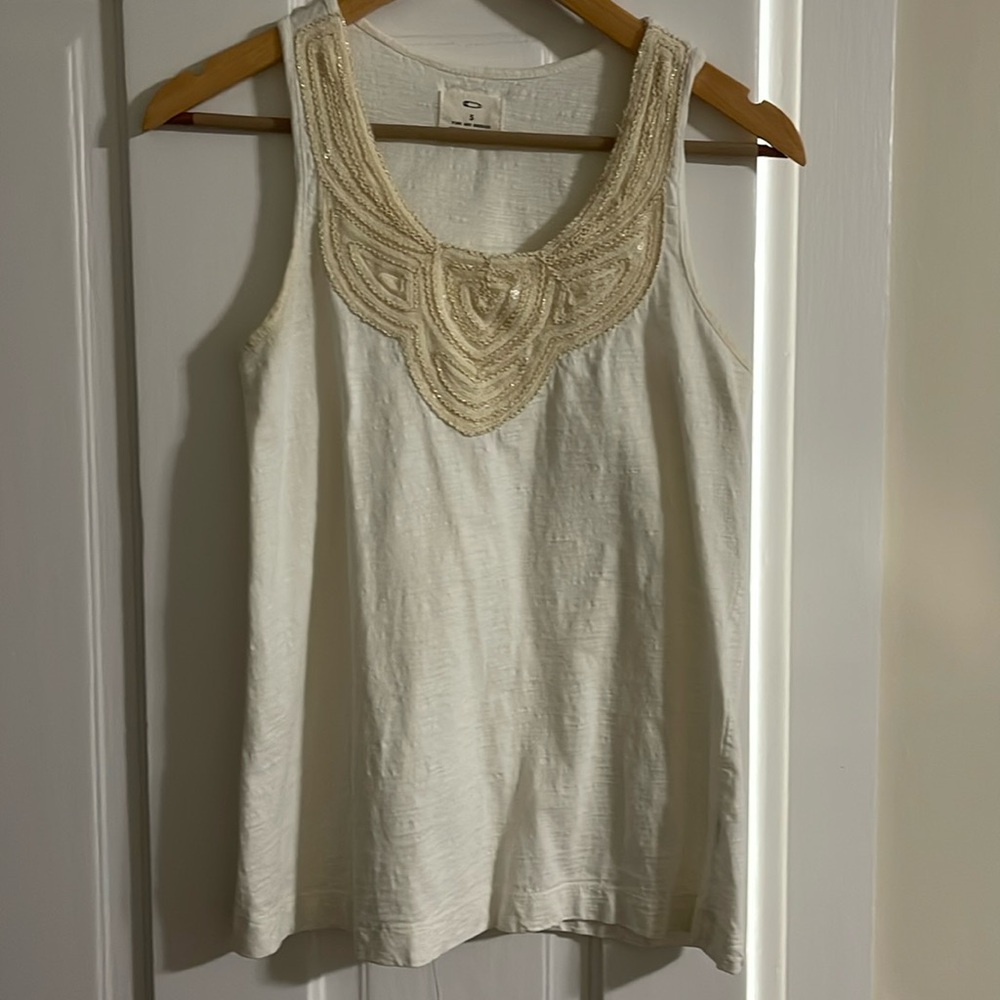 Pins and Needles gold threading top